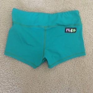 Fleo monster green shorts. 2.5” size medium